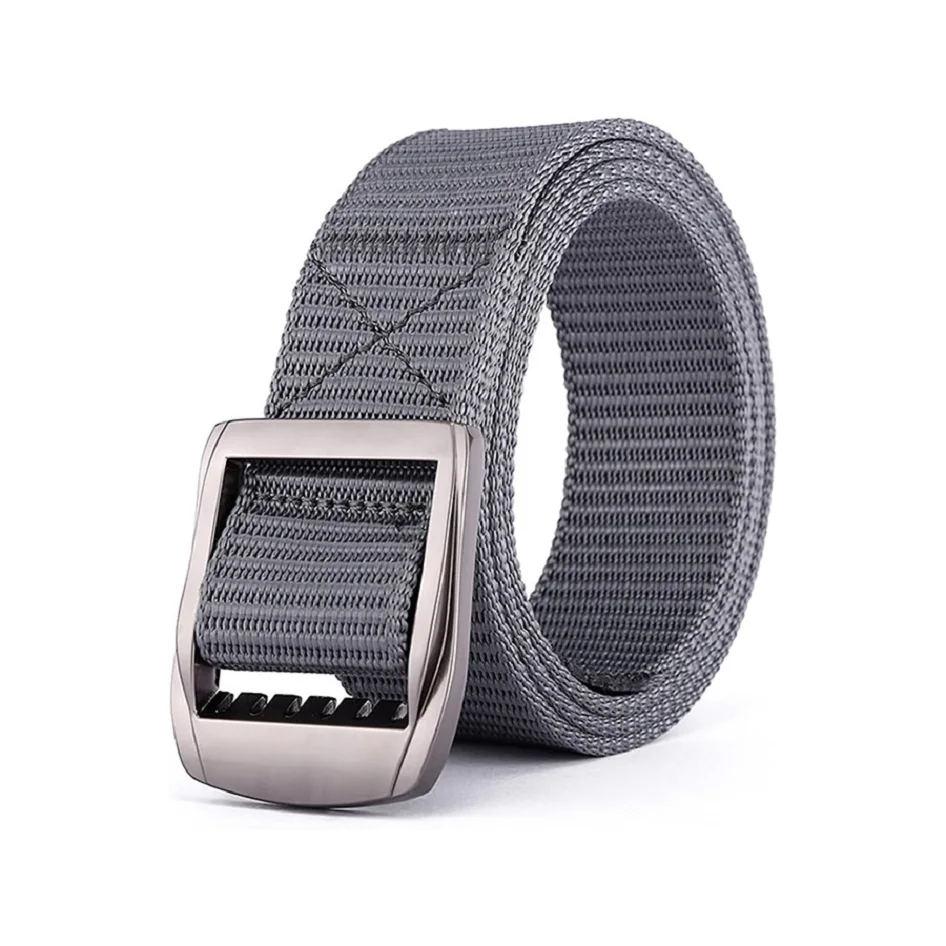 Men's Wear-resistant Sports Training Nylon Web Work Belt Durable Simple Everyday Riggers Tactical Belt