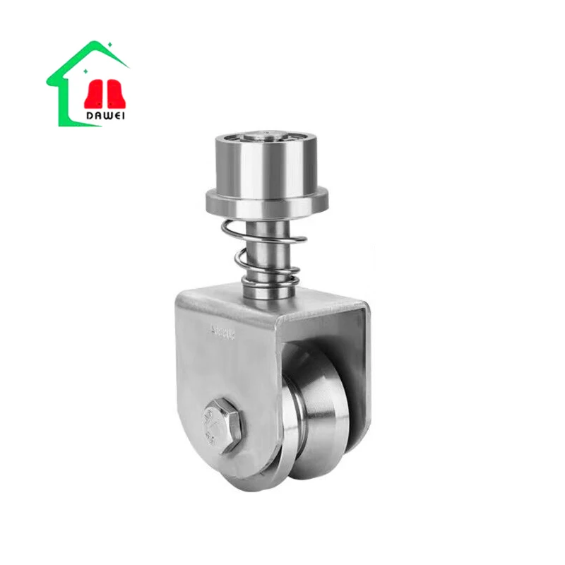 Универсальный Фиксированный шкив из нержавеющей стали 304 с пружиной электрический складной дверной аксессуары