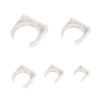 20 piezas 16/20/25/32 mm Abrazaderas Para Tubos Fijar Soporte Tubería de Agua Tubería de Gas Tubería de Roscar Ppr Abrazadera de Tubería de Plástico Con Hebilla Fija Con 20 Piezas Tornillos (20mm