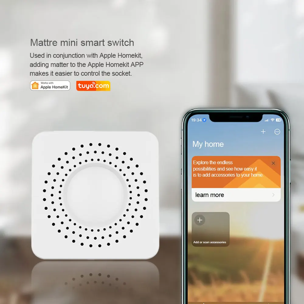Matter Tuya WIFI Smart Light Switch Module Zigbee 1 Gang Smart Breaker Relay Alexa Google Wireless Switches