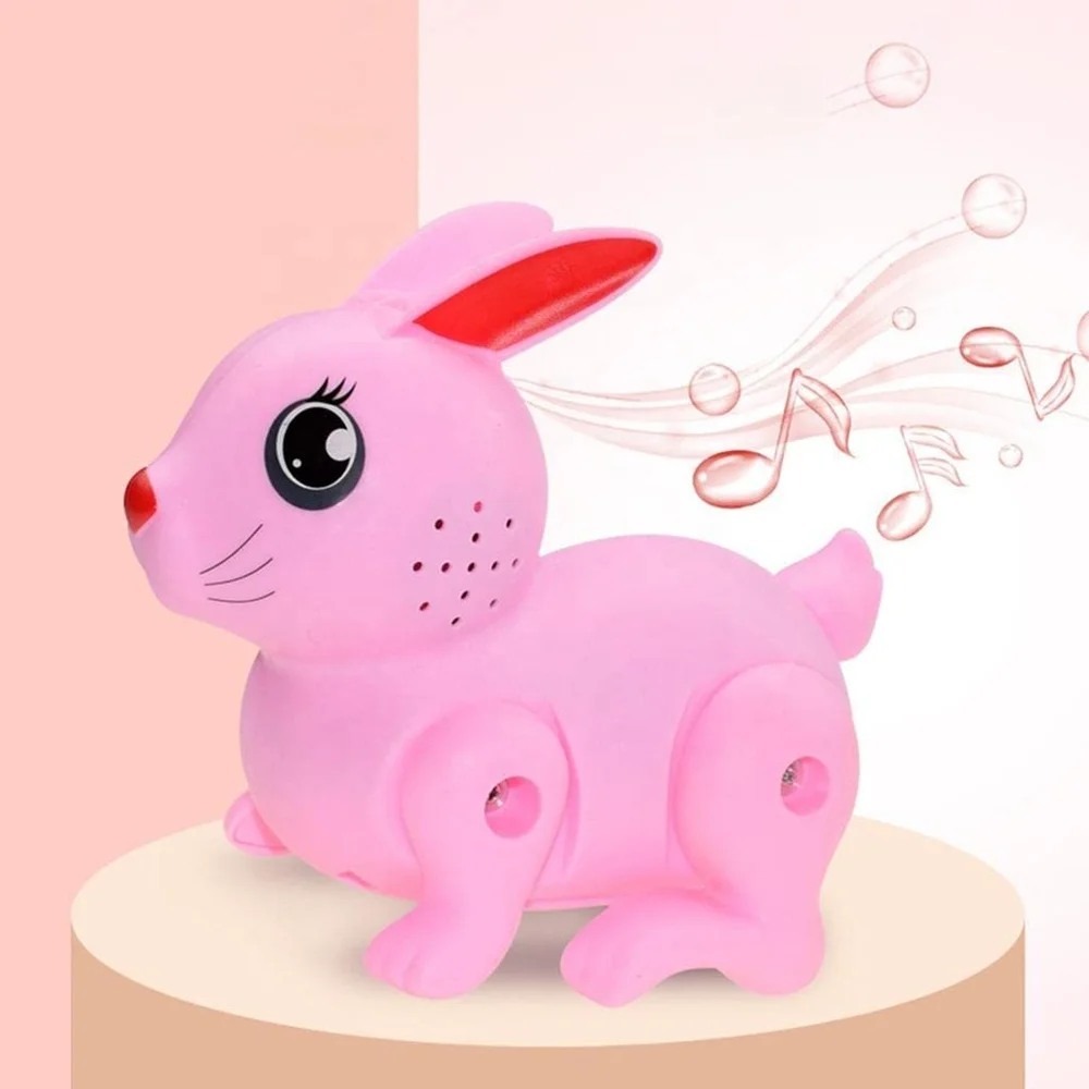 Aoriher Lapins Peluche 4 Styles 4 Lapins En Peluche Interactifs Aoriher - 7 Pouces, Marche Et Remue Queue - Alimentation 2xAA - Cadeau Enfant Jouet Interactif