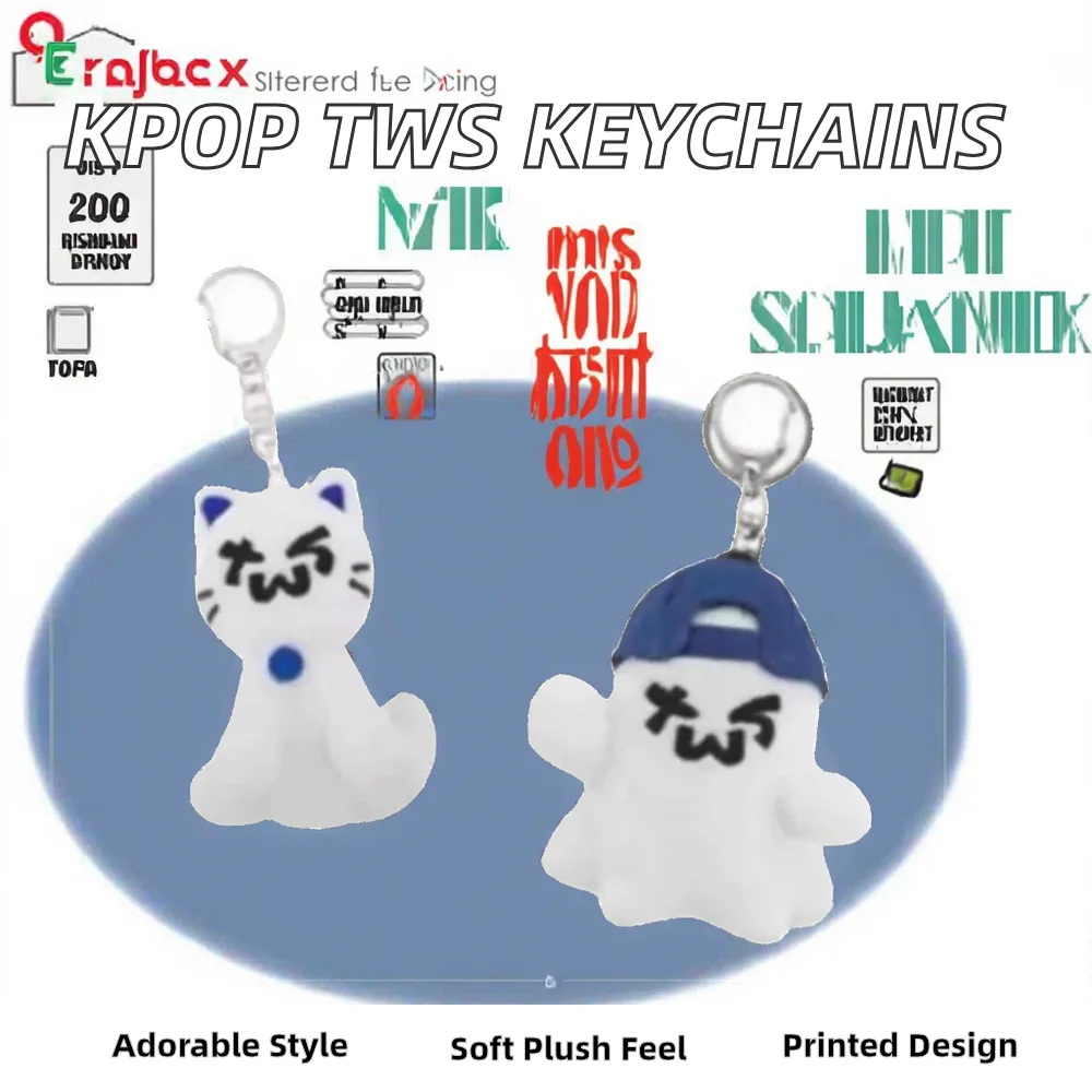 HANJIN SHINYU Kpop TWS Cute Toast Cat Doll Hat Ghost Idol Cartoon