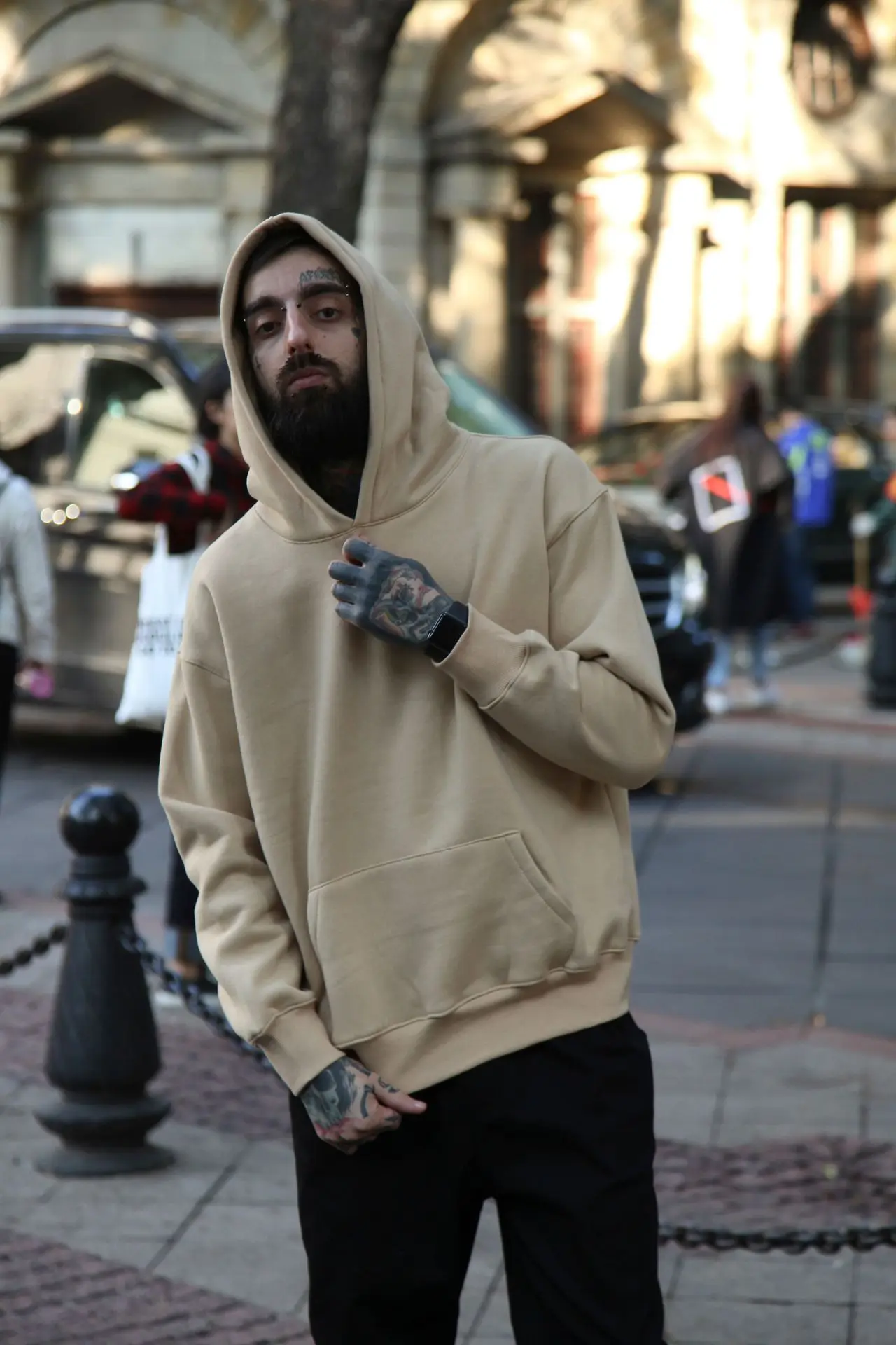 ACYM A logo off shoulder スウェット Custom Hoodies with Own Logo - Trendy Men's Oversize Sweatshirts