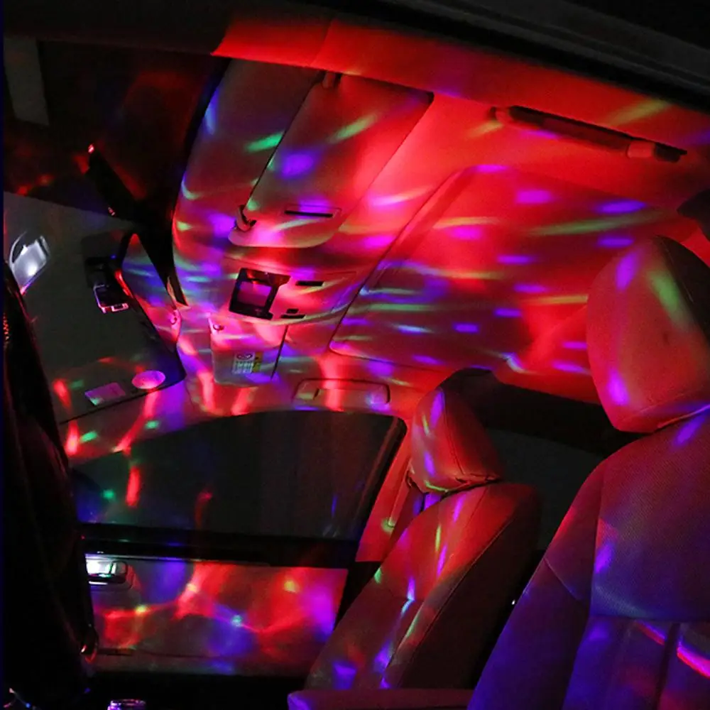 Usb Ambient Light Car Accessories Dj Rgb Mini Colorful Music Sound Led