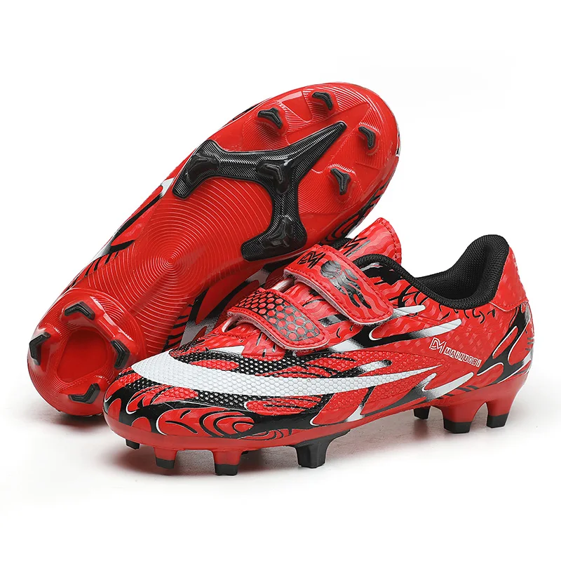 Youth School Performance Futsal Sneakers Junior Kids Firm Ground Soccer Cleats Athletic Outdoor Boys Girls Football Shoes