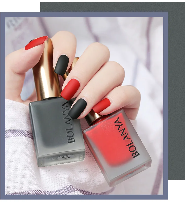 Bolanya Wholesale Water Based Permeable Nail Polish Color Nails Halal