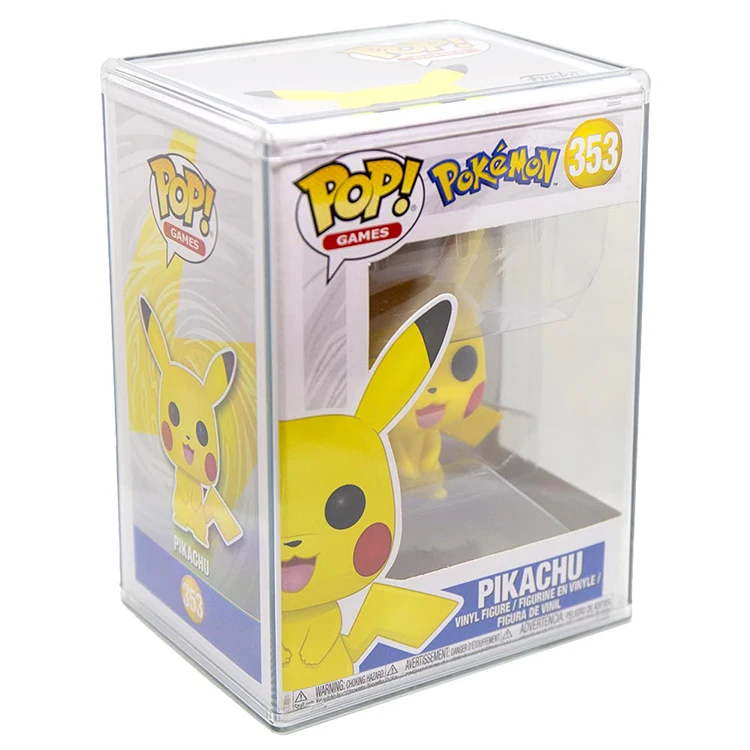 Custom Handmade Pop Shield Armor Hard Stack for 4 Inch Funko Pop It Case MAGNET LID Stackable Box