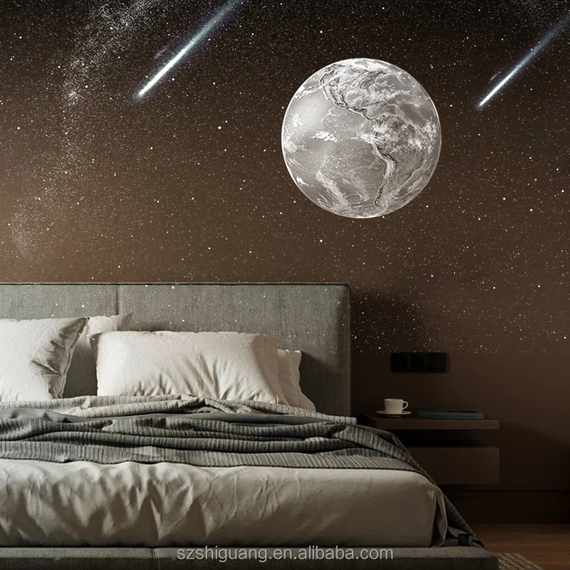 Modern White LED Star and Meteor Galaxy Projector Northern Lights for Bedroom for Creating a Cosmopolitan Night Sky Ambience