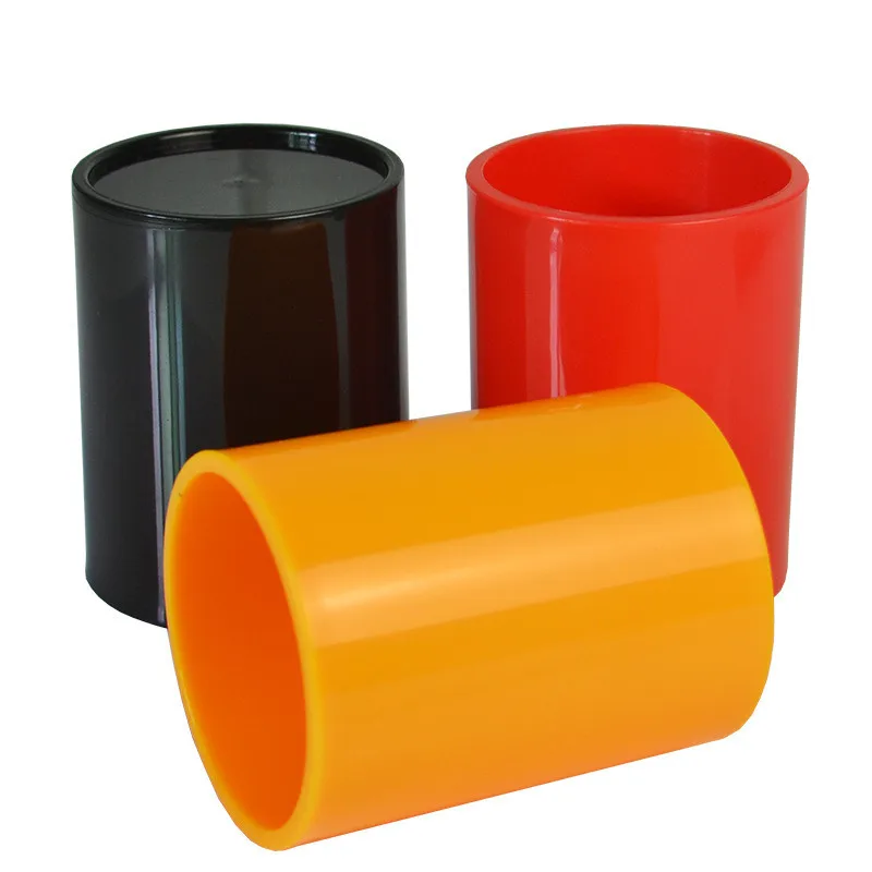 Пластиковый прочный стаканчик для игральных костей с защитой от падения с 6 белыми кубиками #13, стаканчик для игральных костей Техасского холдема