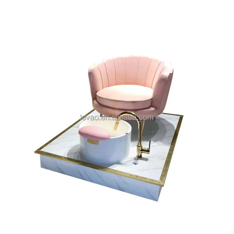 Modern Pink Beauty Salon Nail Furniture Foot Spa Massage Chair Pedicure