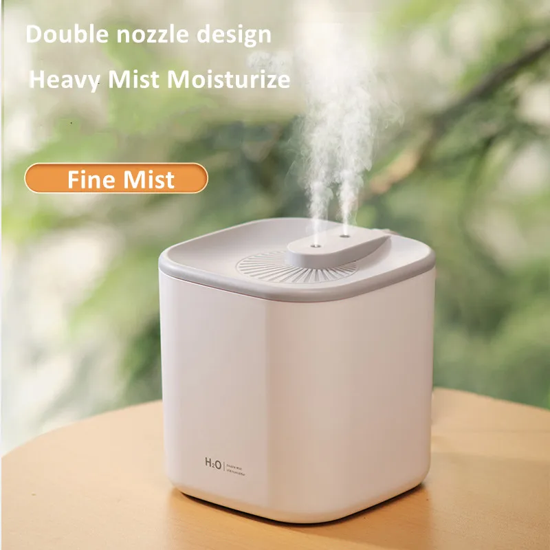 3L Double Nozzle Air Humidifier Essential Oil Aroma Diffuser With Coloful LED Light Ultrasonic Humidifiers Aromatherapy Diffuser