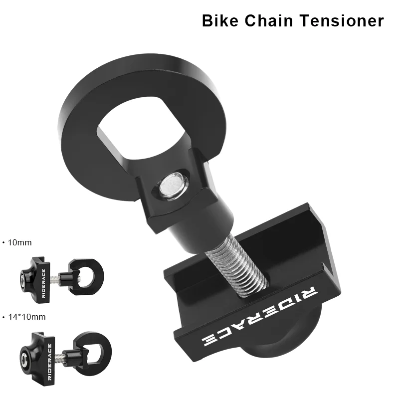 RIDERACE Bike Chain Tensioners Adjuster Bicycle Tensioner Fastener Bolt for Tool Aluminum Alloy Single Speed Adjuster Regulator
