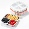 3 compartment-White