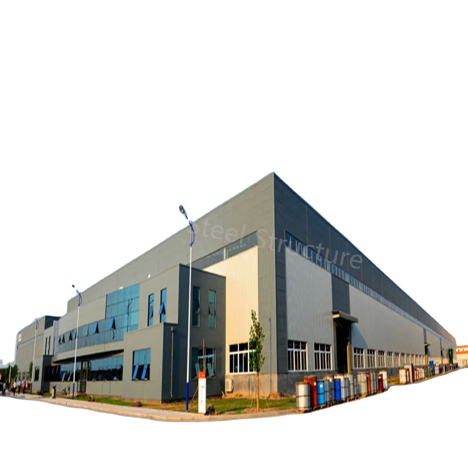 Китай современный дизайн легкая Металлическая стальная конструкция автомобиль промышленная сборная дизайнерская мастерская