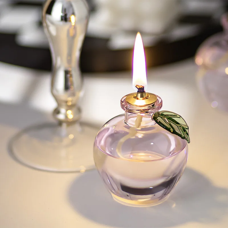 Glass Apple Aromatherapy Diffuser with Dancing Flame Durable Wholesale Trophy for Adding Visual Appeal to Home Space
