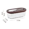 Oval Butter Box (Dark) - Hammered Grain