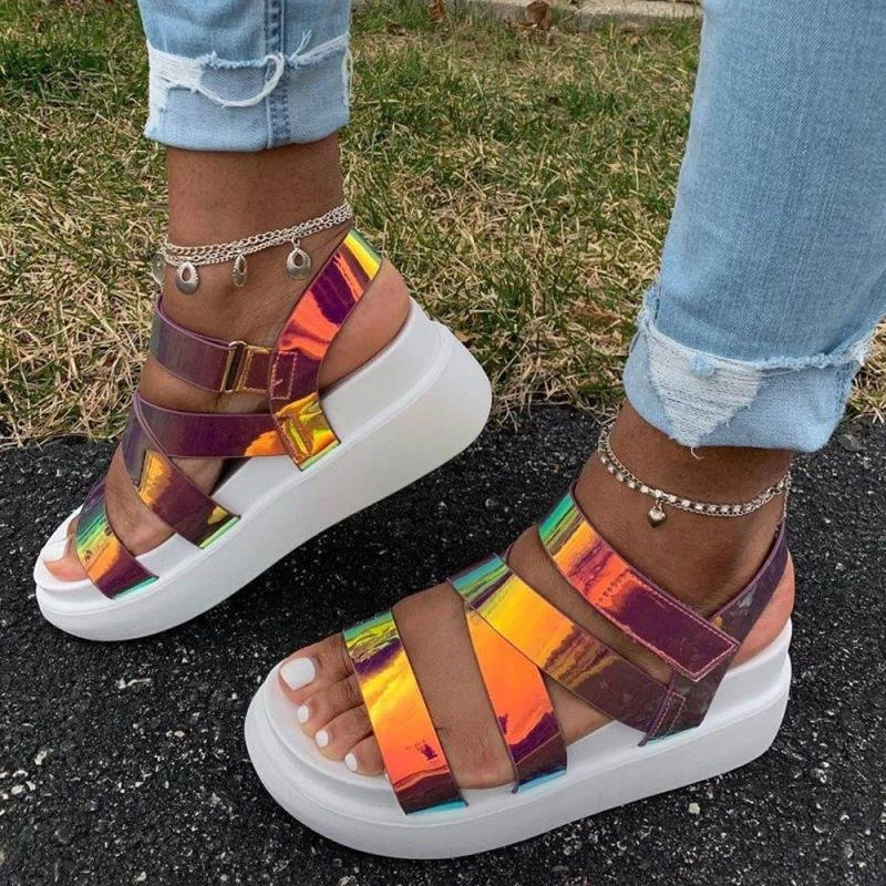 nike rainbow sandals