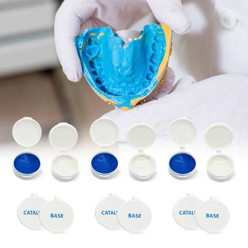Huaer Blue Mailer Box Making Snap on Veneers Smile Find Mold Putti Dental Trays Impression Material Putty Teeth Molding Kit