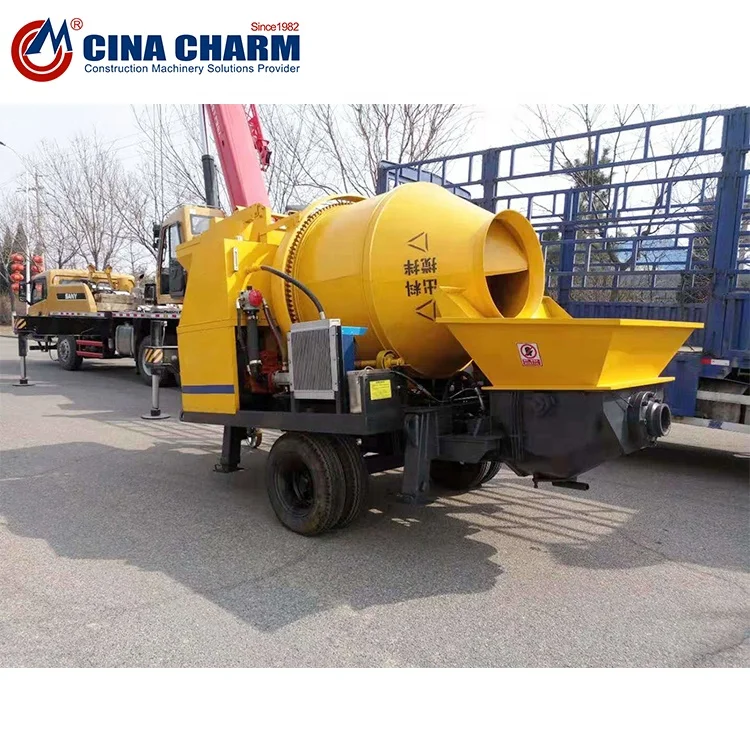 Mobile Portable Concrete Mixer Pump For Construction Machinery Buy Concrete Pump Mixer