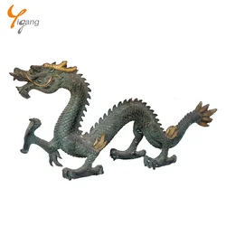 ドラゴンブロンズ像有名ドラゴン彫刻ホームデコレーション模造