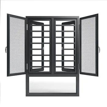 Prefabricated doors and windows custom aluminum casement windows manufacturers supply double glazed casement windows
