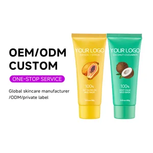 OEM ODM  Oil Control Peel Off Blackhead Anti Wrinkle Whitening Skin Care Deep Cleansing Mud Herbal Facial Rejuvenation Mask