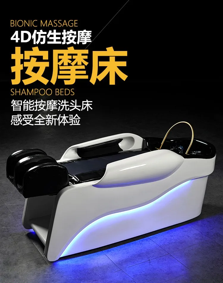 Luxury Automatic Electric Spa Head Water Therapy Shampoo Bed Hair ...