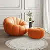 Orange sofa pedal combo-lamb fleece-rotatable