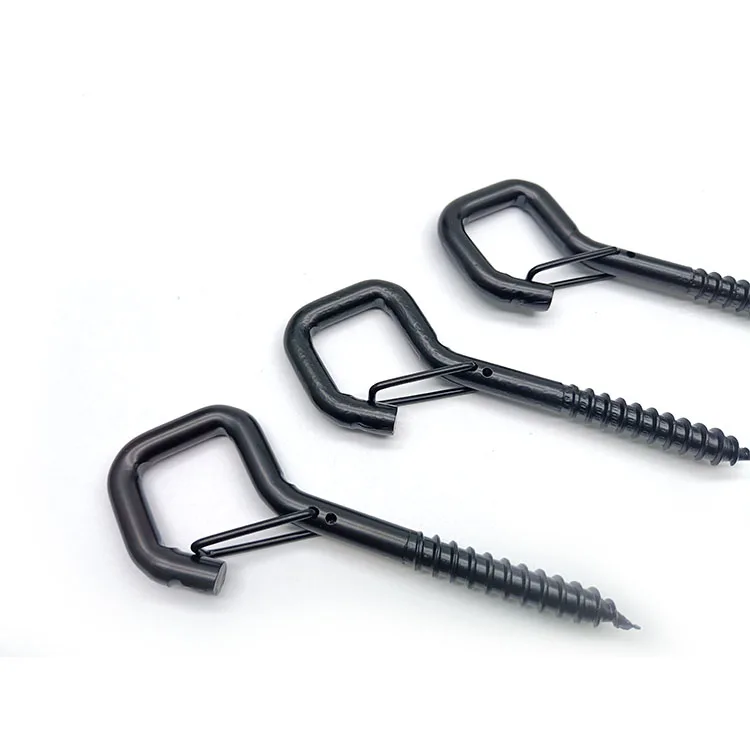 Screw Hooks for Indoor Outdoor String Lights Safety Buckle Design Q Hanger Hooks Wall Cabinet Ceiling Hanger Hooks