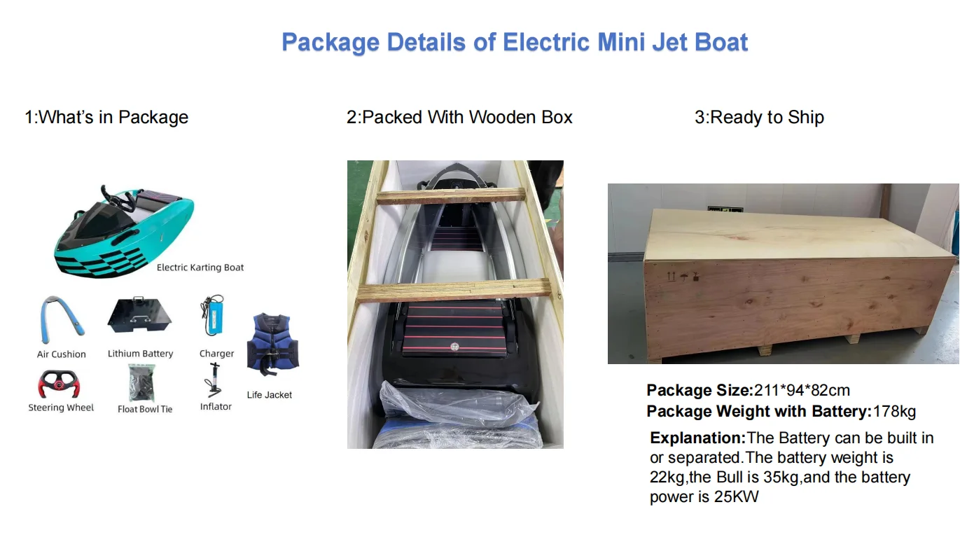Customizable High Quality Fast Speed Mini Jet Boat New Design Electric Boat Jet Ski