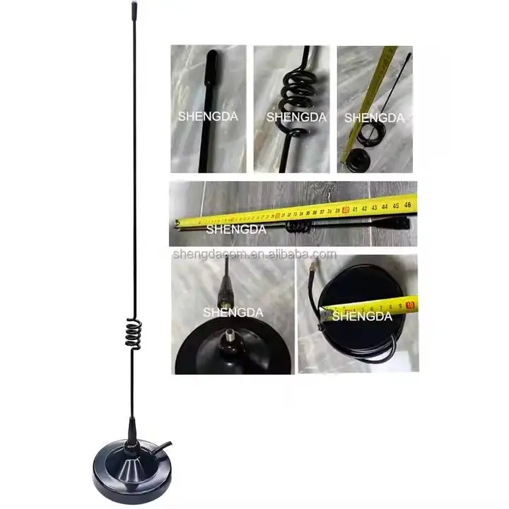 Small Size Dual Band VHF UHf 144MHz  430MHz  Car Radio Magnet Base Mount Antenna for ICOMs Midlands Mobile Radio
