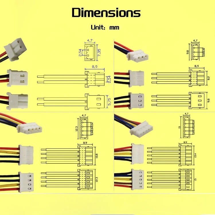 Molex 5264 Mini Spox Connector 2.5MM/2.54MM Pitch, Male & Female