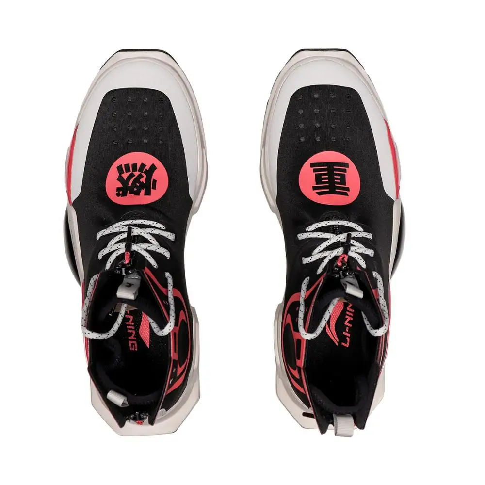 Мужские баскетбольные кроссовки Li Ning NYFW REBURN, удобные спортивные кроссовки с высокой посадкой из Китая, AGBN054