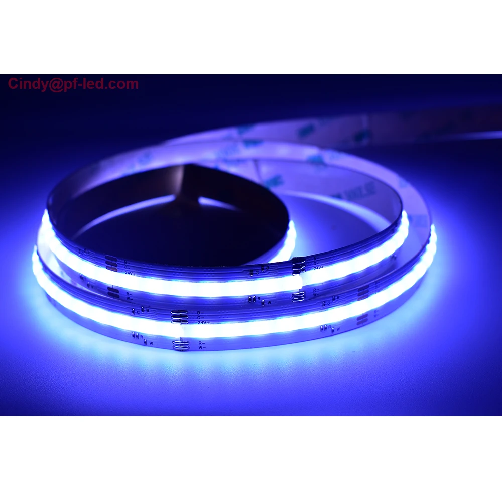 High Density COB Free Dot RGBW 2700k 3000k 4000k 6500k Flexible Tape Lights for Room Decoration Lighting COB RGBW LED Strips