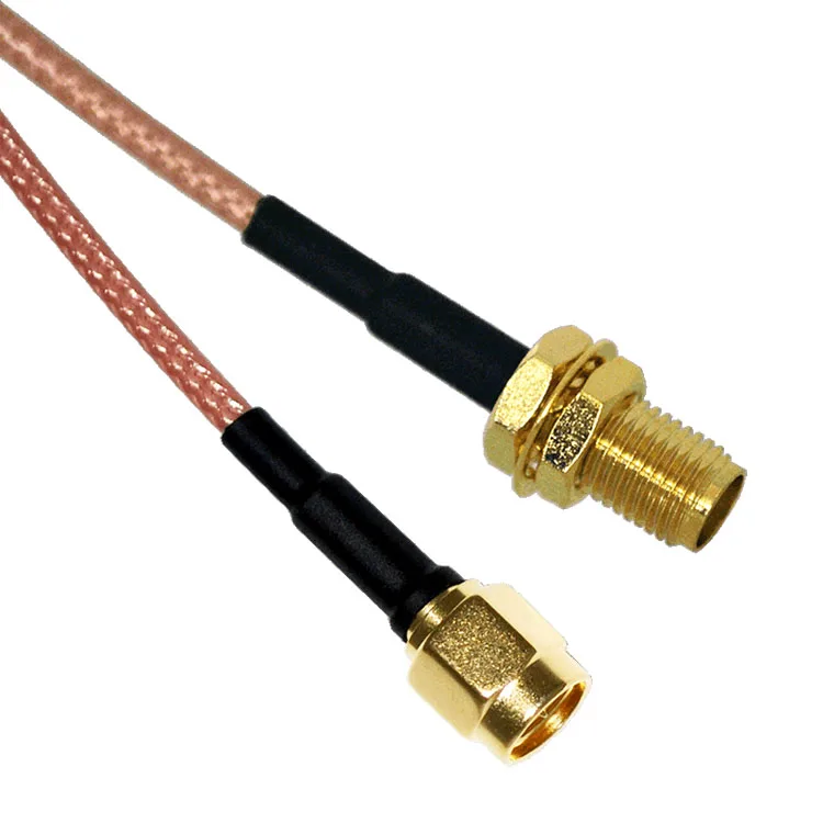 Cable coaxial RG50 de baja pérdida y alta temperatura de 179 ohmios con cubierta de aislamiento FEP de PTFE para comunicación