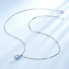Gemstone Earring Sets Earrings Set S925 Sterling Silver Temperament Sky Blue Topaz Gemstone Ring Pendant Two-piece Earring Sets For Women Jewelry
