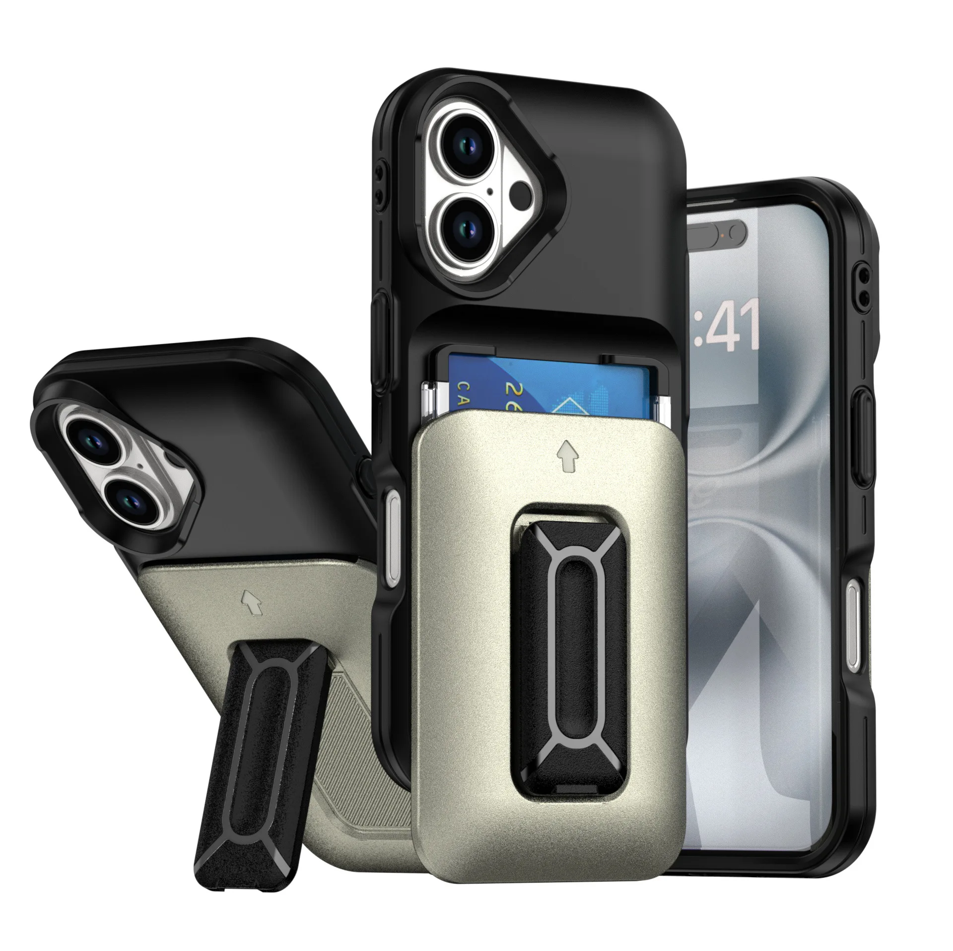 Suitable For Pro Max Lanyard Phone IPhone 16 17 AIR Stand Case With Card Slot_voghion.com