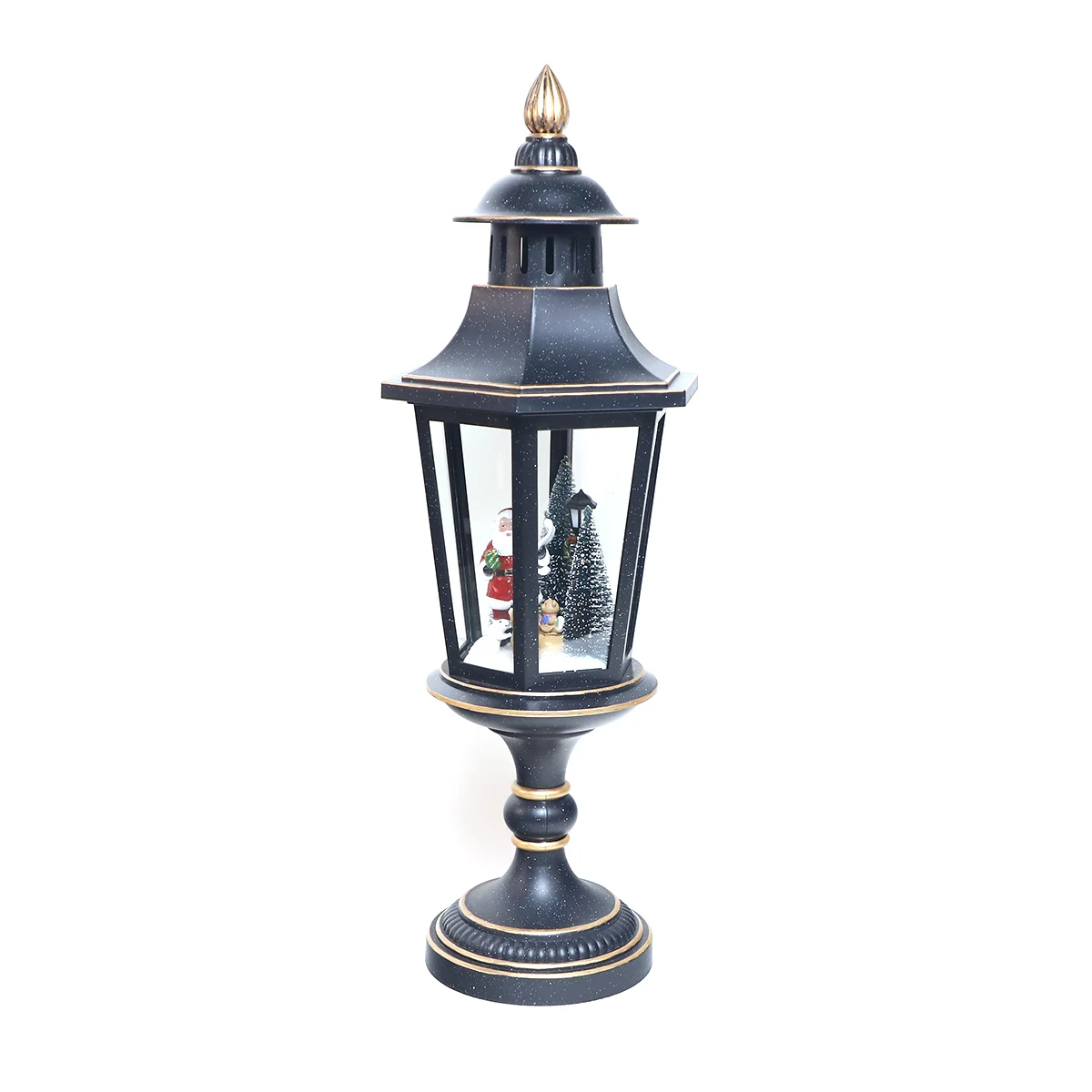 new products christmas decoration personalized black outdoor lanterns led home christmas decoration pieces