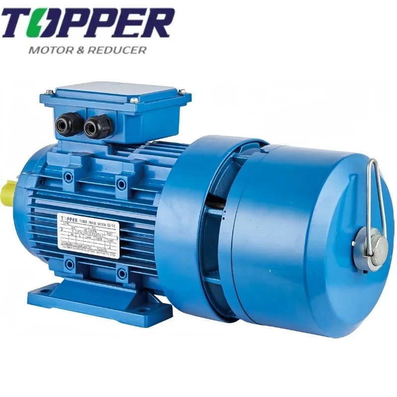 High Quality 7.5kw Yej2 Series Electromagnetic AC Brake Aluminium Housing IE3 Efficiency IP54/IP55 Three Phase Asynchronous Motor