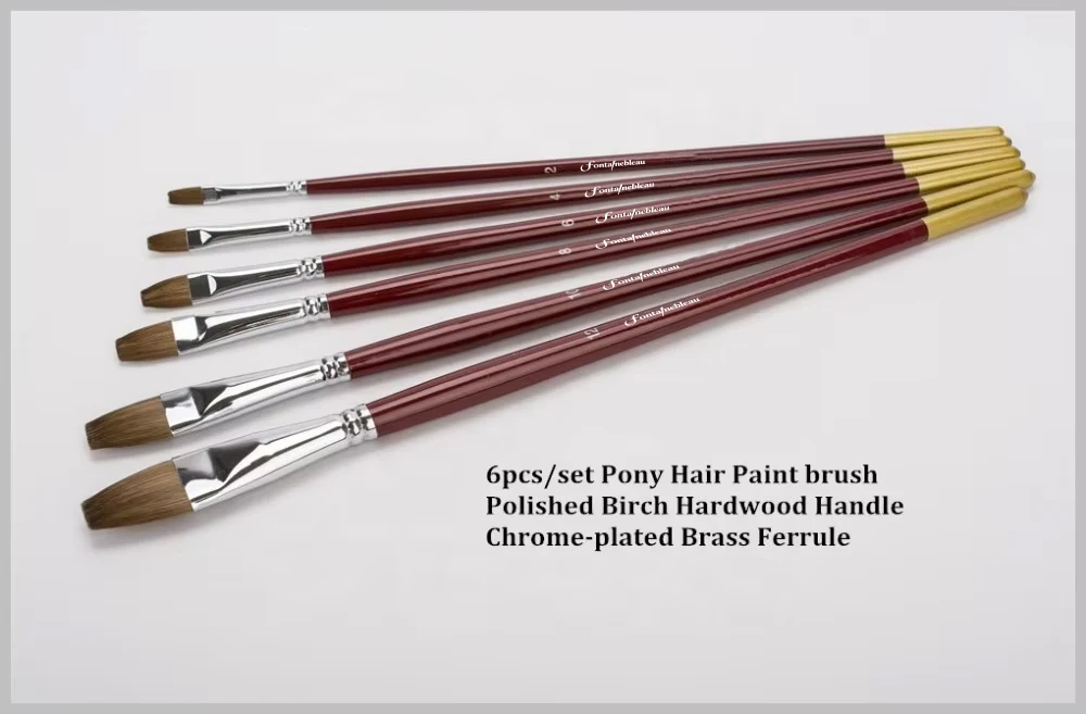 Hot Sale Horse Hair Cats Tongue Paint Brush for Acrylic Artist Painting