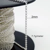 silver JZZZ-001 2mm Rolo Chain (Belcher Chain)