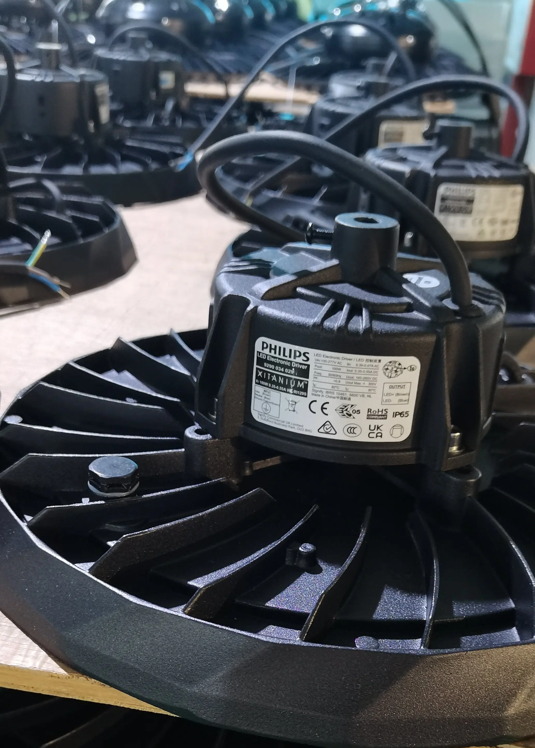 Phillips Driver LED High Bay Light 100W 150W 200W  IP65 Industrial Commercial High Bay Lamp Warehouse Shop UFO High Bay Light