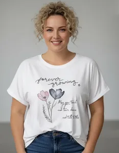 LYG Wholesale Custom t Shirt High Quality Women Oversized T-shirt Cotton Women's Tshirt Loose Casual Tshirts Graphic T-shirt