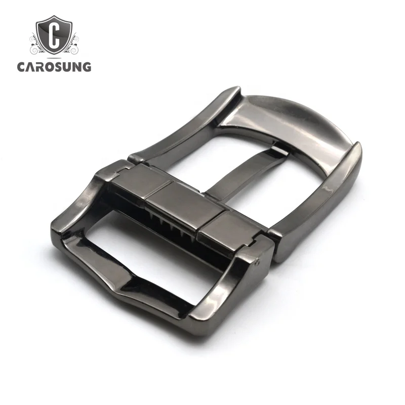 Rectangular Single Pin Belt Buckles 40mm Black Metal Belt Buckle