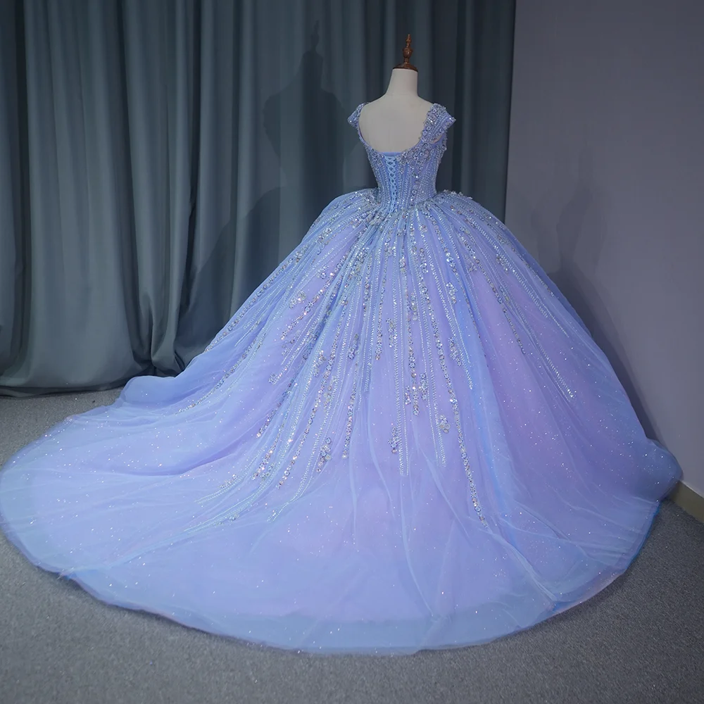 purple and blue 15 dresses Blue And Purple Rainbow Ball Gown Quinceanera Dresses... From Juliaweddingdresses, $165.82