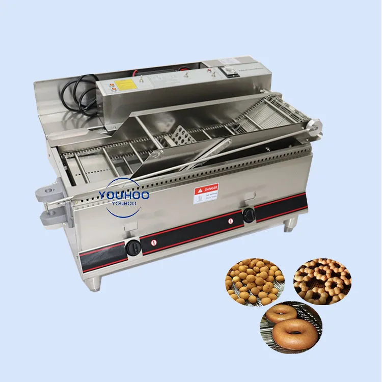 Electric or Gas Heating Automatic Vada Making Maker Machine Industrial Doughnut Fryer Gas