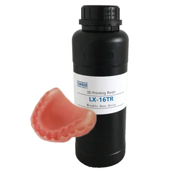 LX-16TR Dental Polymer UV resin 3D printing Removable Denture base resin For Hospital And Clinic 3d Printer