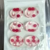 6pcs-Red pattern