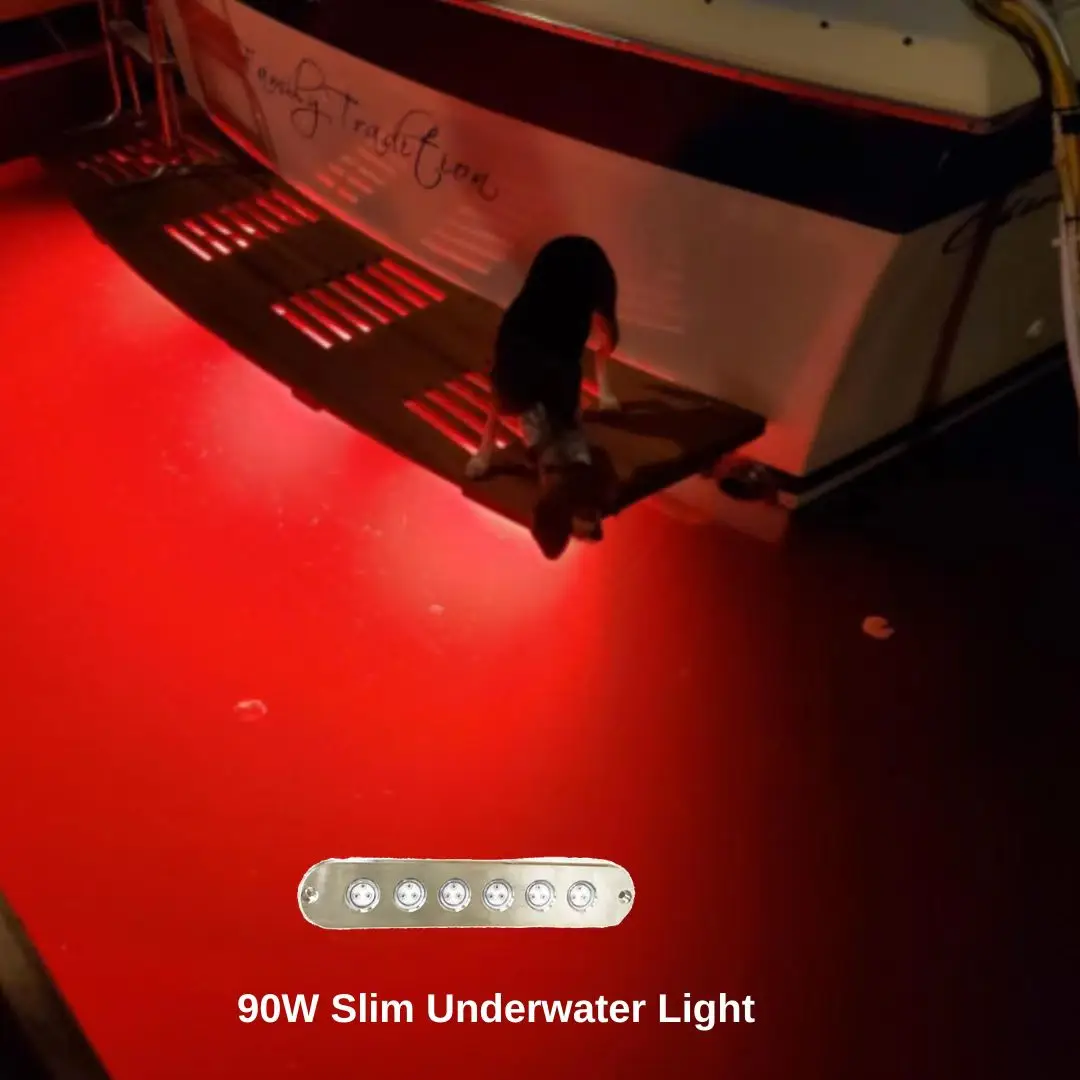 Marine Yacht Surface Mounted 90w Ip68 Rgb 12v Underwater Led Boat Light