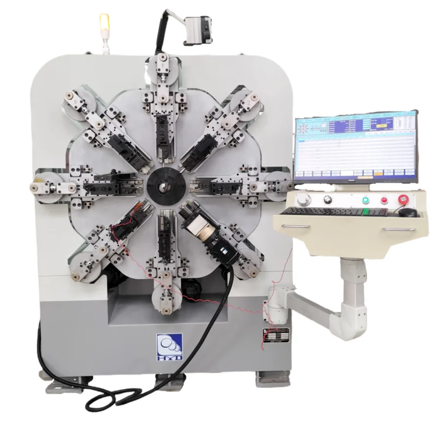Automatic Multi-Function 12 Axes Computer Spring Coiling Machine for 1-4mm & 2-6mm Wire with 100m/min Speed and 380V Power